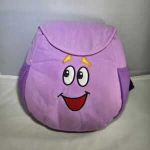 Dora The Explorer Purple Backpack Rescue Bag 9" Soft Plush Bag 2009 Nickelodeon